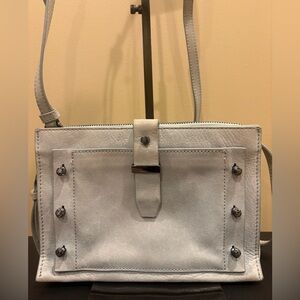 🍀Botkier Warren City Leather Crossbody - light blue